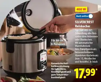 Lidl SILVERCREST Reiskocher Angebot