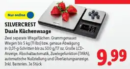 Lidl SILVERCREST Duale Küchenwaage Angebot