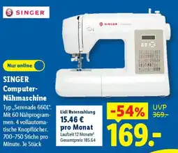 Lidl SINGER Computer- Nähmaschine Angebot