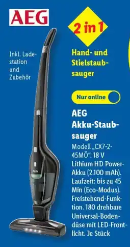 Lidl AEG Akku Staub sauger Angebot