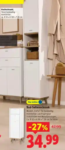 Lidl LIVARNO Bad-Seitenschrank Angebot