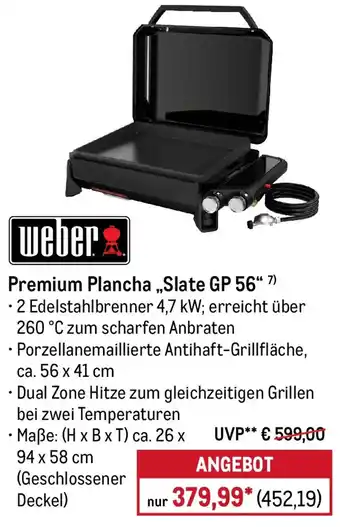 METRO Weber Premium Plancha „Slate GP 56" Angebot