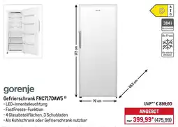 METRO gorenje Gefrierschrank FNC717DAW5 Angebot