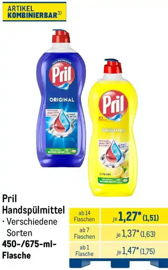 METRO Pril Handspülmittel Angebot