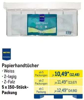 METRO METRO PROFESSIONAL Papierhandtücher Angebot