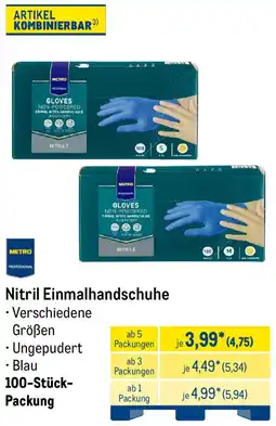 METRO METRO PROFESSIONAL Nitril Einmalhandschuhe Angebot