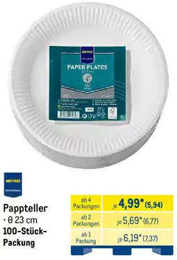 METRO METRO PROFESSIONAL Pappteller Angebot