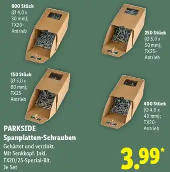 Lidl PARKSIDE Spanplatten-Schrauben Angebot
