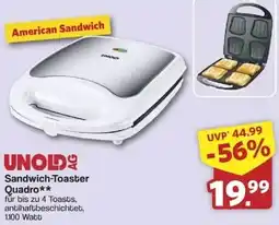 Famila Nord Ost UNOLD Sandwich-Toaster Quadro Angebot