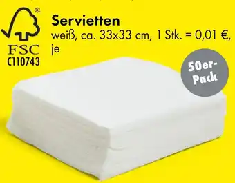 TEDi Servietten Angebot