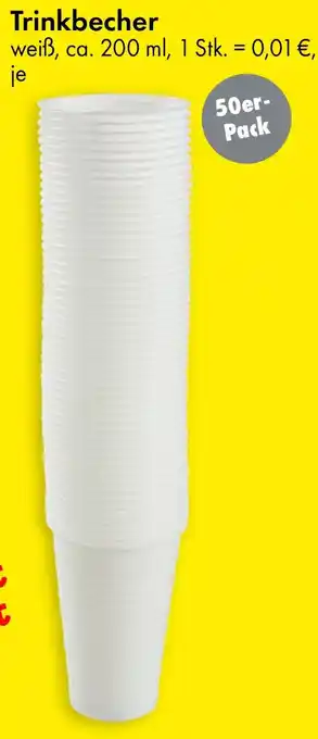 TEDi Trinkbecher Angebot