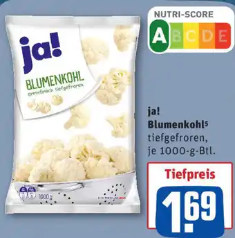 REWE ja! Blumenkohl Angebot