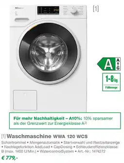 EP Miele Waschmaschine WWA 120 WCS Angebot
