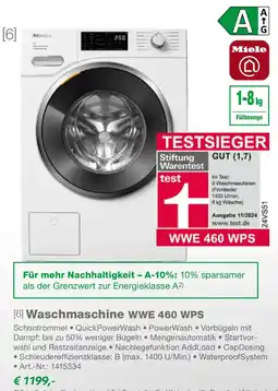 EP Miele Waschmaschine WWE 460 WPS Angebot