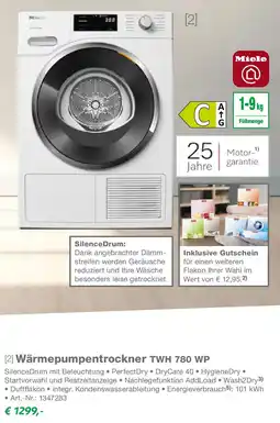 EP Miele Wärmepumpentrockner TWH 780 WP Angebot