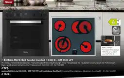 EP Miele Einbau-Herd-Set TwinSet Comfort H 2459 E + KM 6003 LPT Angebot