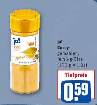 REWE ja! Curry Angebot