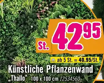 Hornbach Künstliche Pflanzenwand „Thallo" Angebot