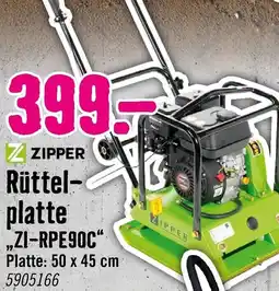 Hornbach ZIPPER Rüttelplatte „ZI-RPE90C" Angebot