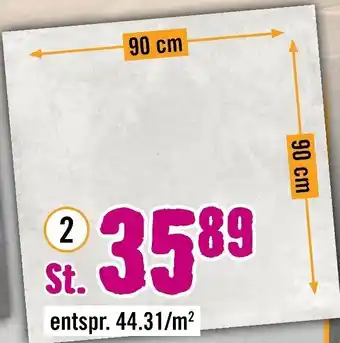 Hornbach FLAIR STONE Feinsteinzeug Terrassenplatte ,,Ice Cube" Angebot