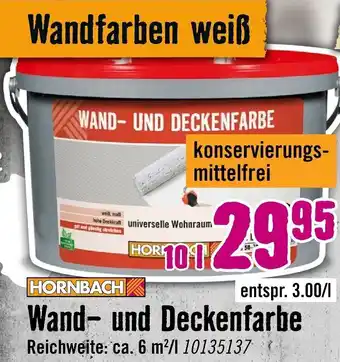Hornbach HORNBACH Wand und Deckenfarbe Angebot