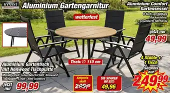 Posten Börse KYNAST Aluminium Gartengarnitur Angebot