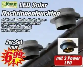 Posten Börse KYNAST LED Solar Dachrinnenleuchten Angebot