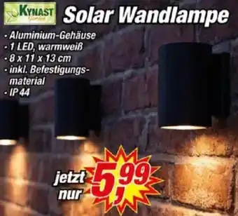 Posten Börse KYNAST Solar Wandlampe Angebot