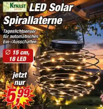 Posten Börse KYNAST LED Solar Spirallaterne Angebot