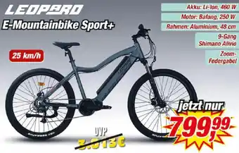 Posten Börse LEOPARD E-Mountainbike Sport+ Angebot