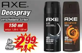 Posten Börse AXE Deospray Angebot