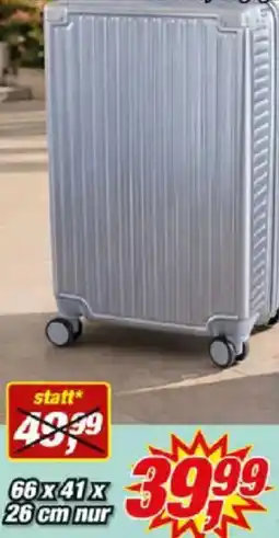 Posten Börse NICOMAR ABS Hartschalen-Koffer in Aluminium-Optik Angebot