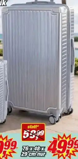 Posten Börse NICOMAR ABS Hartschalen-Koffer in Aluminium-Optik Angebot