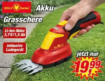 Posten Börse WOLF Garten Akku Grasschere Angebot