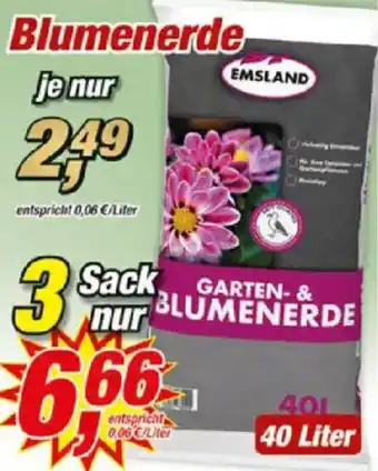 Posten Börse EMSLAND Blumenerde Angebot