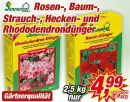 Posten Börse Sonnenhof, Rosen-, Baum-, Strauch-, Hecken- und Rhododendrondünger Angebot