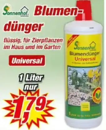 Posten Börse Sonnenhof Blumendünger Angebot