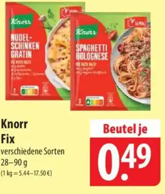 Famila Nord West Knorr Fix Angebot