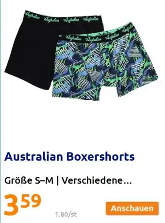 Action Australian Boxershorts S-M Angebot