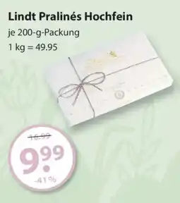 V Markt Lindt Pralinés Hochfein Angebot