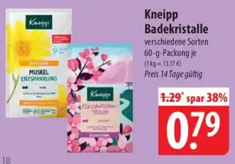 Famila Nord West Kneipp Badekristalle Angebot