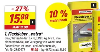toom Baumarkt weber 1. Flexkleber,,extra" Angebot