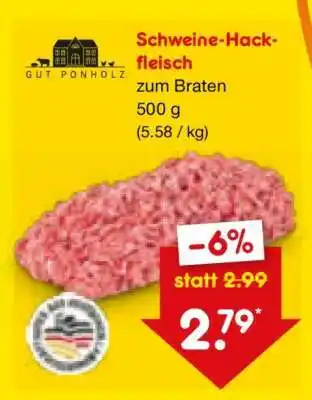 Netto Marken-Discount Schweine Hackfleisch Angebot