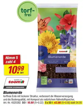 toom Baumarkt Blumenerde Angebot