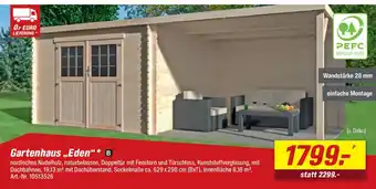 toom Baumarkt Gartenhaus ..Eden" Angebot