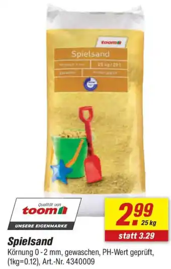 toom Baumarkt Spielsand Angebot