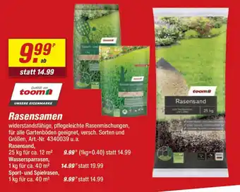 toom Baumarkt Rasensamen Angebot