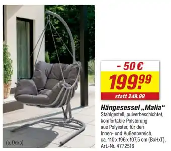 toom Baumarkt Hängesessel ,,Malia" Angebot