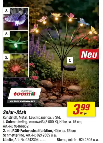 toom Baumarkt Solar-Stab Angebot