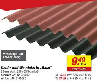 toom Baumarkt Dach- und Wandplatte „,Base" Angebot